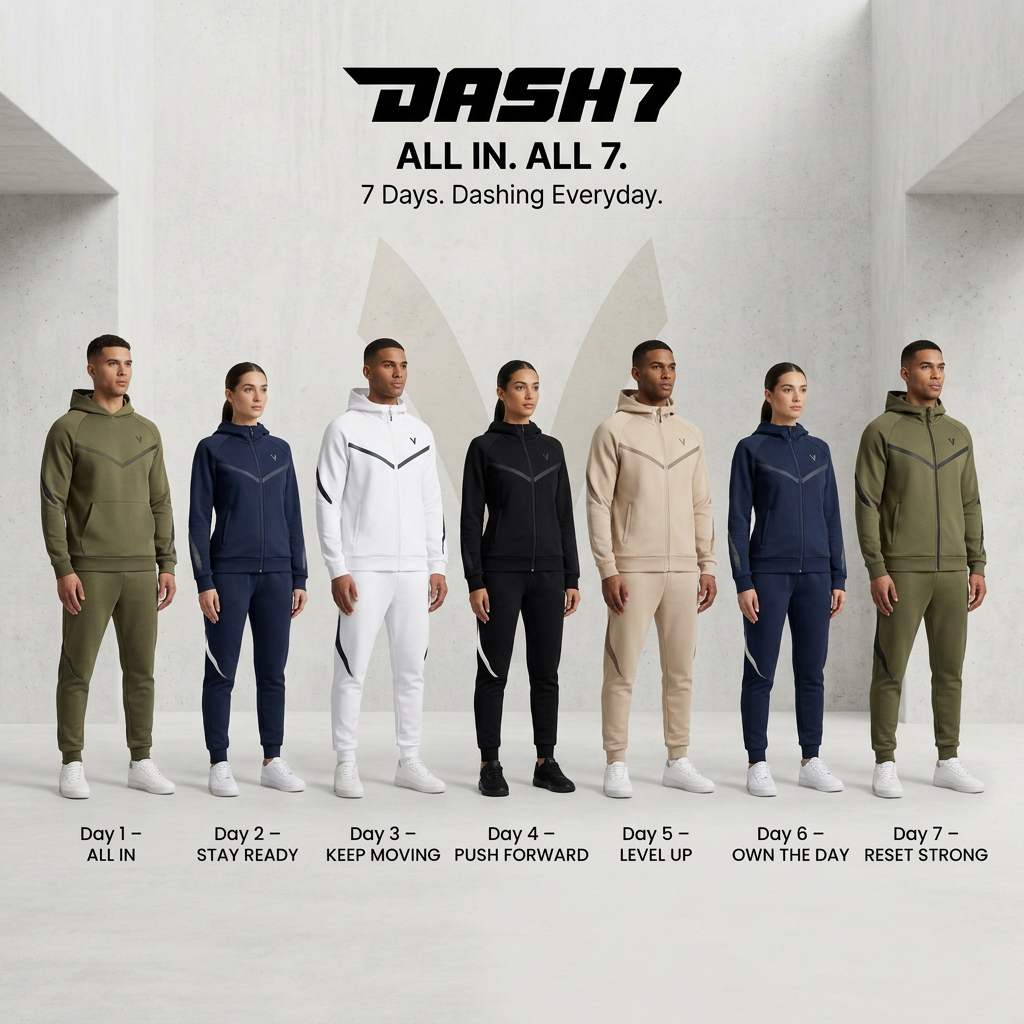 DASH7 seven day colourways